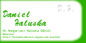 daniel haluska business card